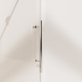Frameless Single Sliding Soft Close Shower Doors, 5/16" Sgcc Tempered Glass