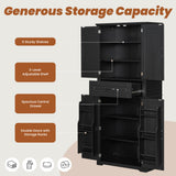Bathroom Storage Cabinet With Multifunctional Storage Space, Drawer With Slide Rails, Adjustable Shelf