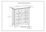 Acadian - Medium Storage Cabinet - Light Brown