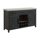 Axel - Server - Light Gray / Espresso