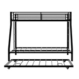 Bunk Bed For Kids, Convertible Frame With Ladders & Guardrail