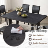 Dining Table Set, Rectangular Kitchen Table With Upholstered Chairs