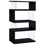 Elias - 4 Shelf Bookshelf With Zigzag Design