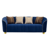 Sofa With Metallic Accents