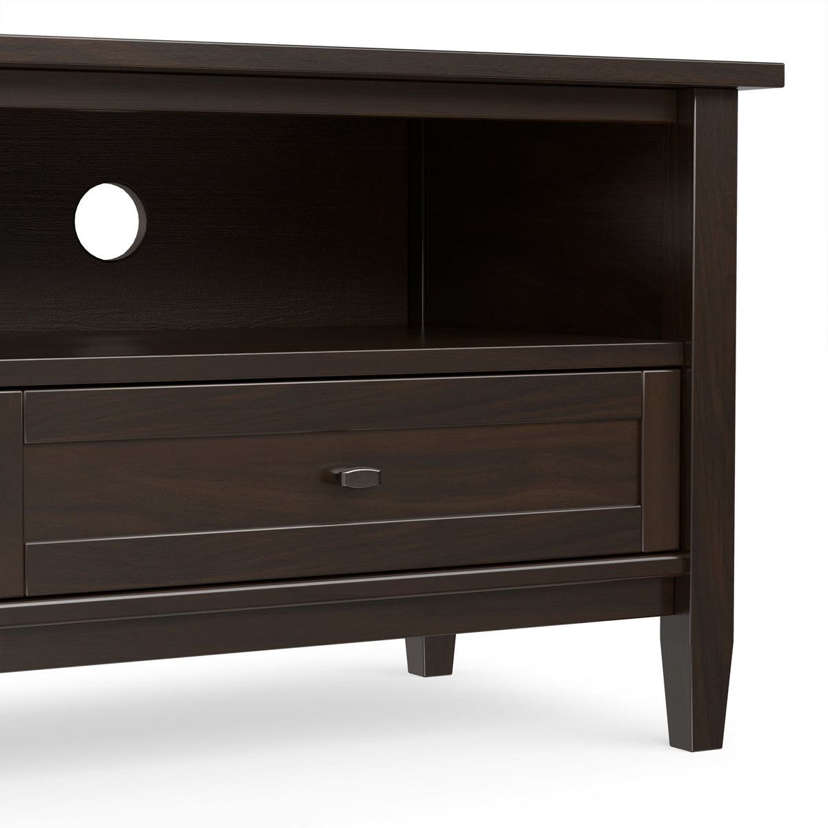 Warm Shaker - Low TV Media Stand - Brown