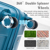 4 Piece Luggage Set, Combination Lock