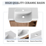 Wall Mounted Bathroom Vanity & Sink & Soft Close Door
