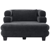 Oversized Chaise Lounge Sofa Bed With Deep Seat And Layered Armrests