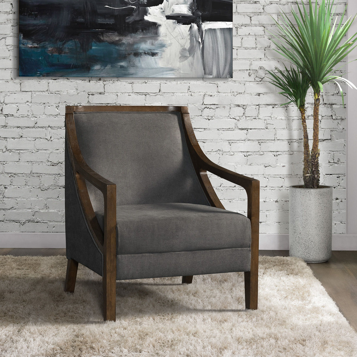 Hopkins - Chair With Brown Arm