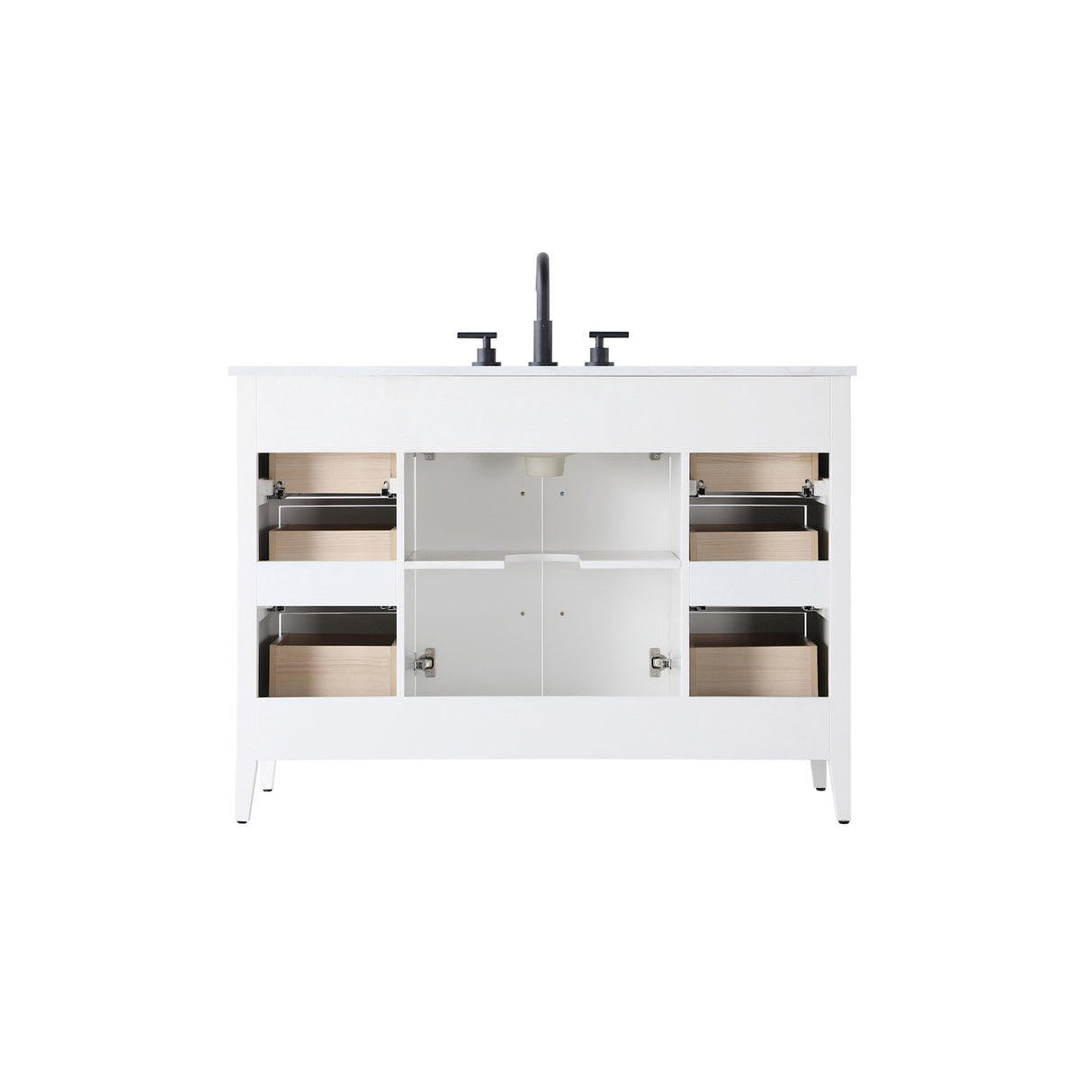 Elegant Lighting Millie Free Standing Vanity Set - White