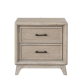 3 Piece Bedroom Set With Padded Headboard, 2 Nightstands