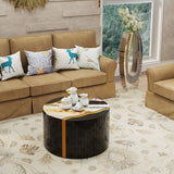 U - Shaped Floor Vase With Shattered Diamond Mirror Surface