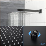 10" Square Rainfall Shower Head With Silicone Nozzle - Oil-Rubbed Bronze