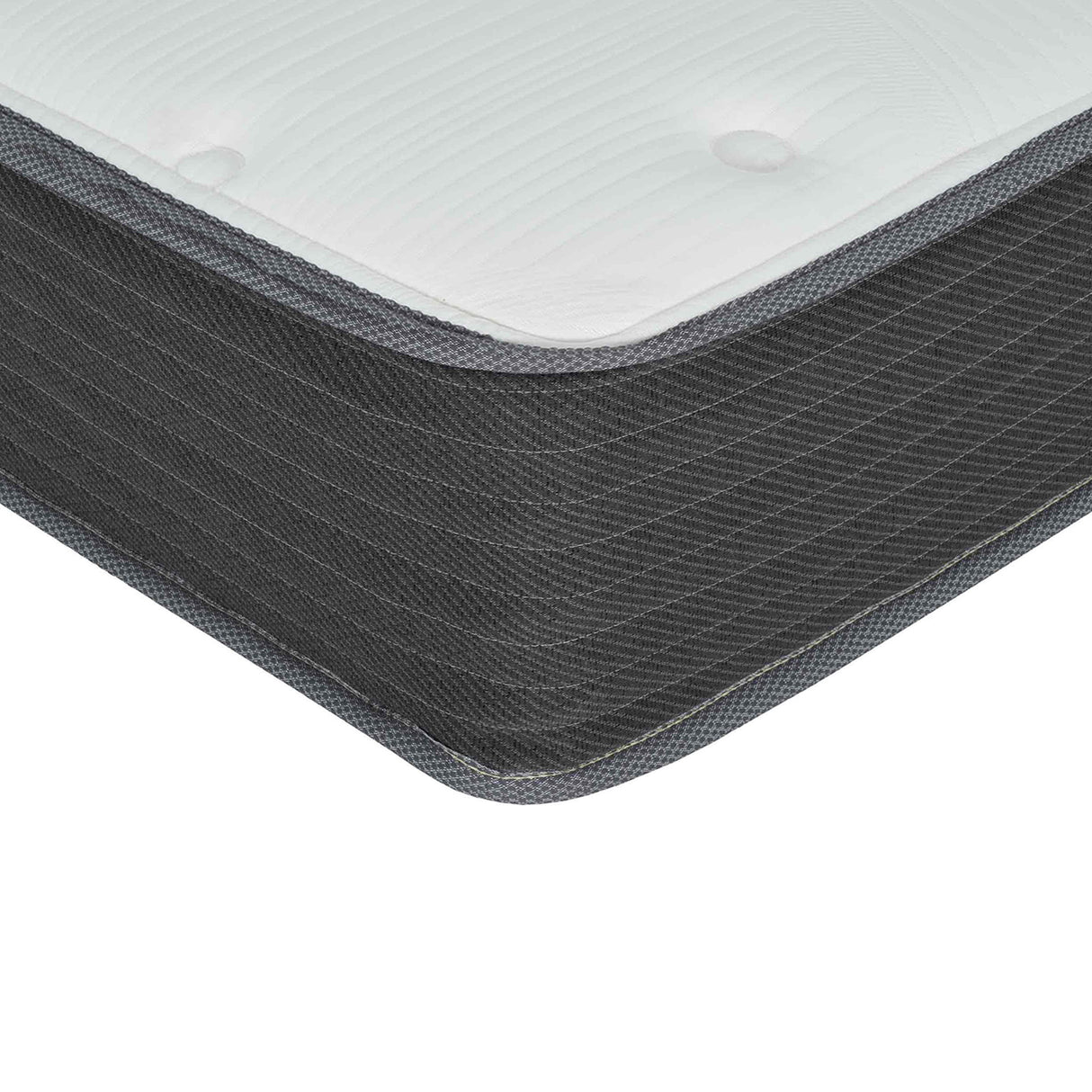 8" Pocket Spring Hybrid Bed In A Box Mattress, Soft Gel Memory Foam - Gray / White - Full