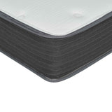 8" Pocket Spring Hybrid Bed In A Box Mattress, Soft Gel Memory Foam - Gray / White - Full