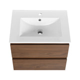 Wall Mounted Bathroom Vanity & Sink, 2 Soft Close Drawers