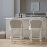 Barrel Back Stool With Swivel