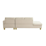 L - Shaped Sectional Sofa With Chaise & Ottoman