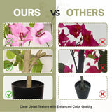 72" Artificial Bougainvillea Tree with Black Plastic Pot