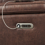 Atlantis - Power Motion Recliner With Power Head Recliner - Heritage Brown