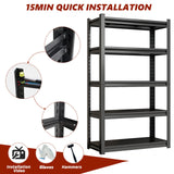 5 Tier Heavy Duty Shelving Unit Adjustable Shelving Units