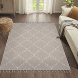 Guros - 4' X 6' Trellis Indoor / Outdoor Area Rug - Ivory