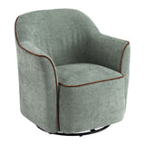 360° Swivel Accent Chair With Flared Arms