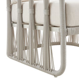 Breeze - Cream Metal Outdoor Club Chair With Cushions - Pearl