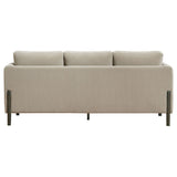 Fisher - Upholstered Panel Arm Sofa - Taupe