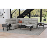 Lanette - Coffee Table With White Marble And Lift-Top - Black