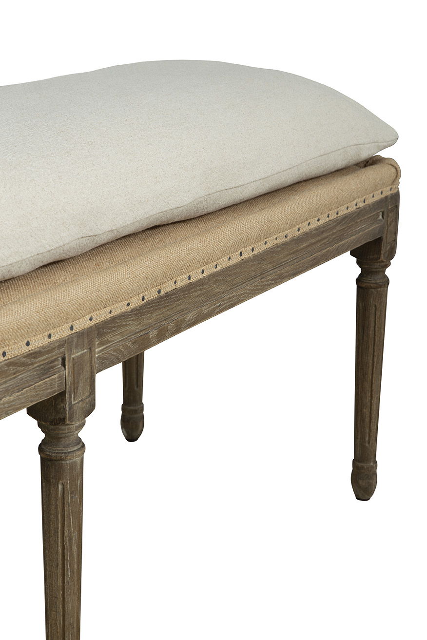 Milton - Bench - Beige / Light Brown