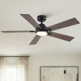 Reversible Motor Integrated LED Dimmable Ceiling Fan With Light