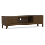 Harper - Low TV Media Stand - Walnut Brown