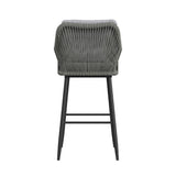 Bayhill - Fabric Barstool (Set of 2) - Black / Gray