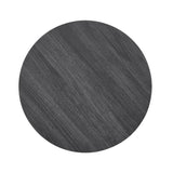 Anze - 3 Piece Coffee Table Set Contemporary Oval Wood Shelf - Charcoal