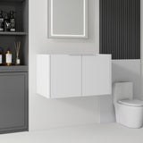 Floating Bathroom Vanity Cabinet With Soft Close Double Doors, Spacious Interior Storage, Wall Mounted, Cabinet Only