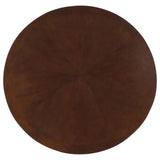 Calloway - Round Game Table With Pedestal Base - Dark Brown