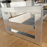 Square Coffee Table For Living Room - Silver