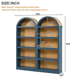 Freestanding Tall Bookshelves (Set of 2)