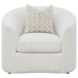 Rory - Sloped Arms Chair With Pillow - White