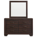 Holmgren - 6 Drawer Dresser With Mirror - Dark Coffee