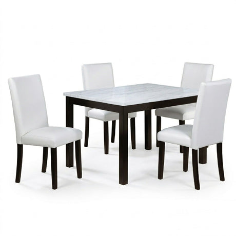 Dining Table With 4 Upholstered Side Chairs