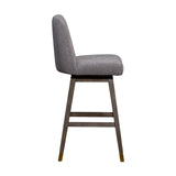 Amelia - Swivel Bar Stool - Gray Oak / Mocha