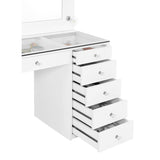 Fern - 7 Drawer Vanity Set With Mirror And Globe Lights