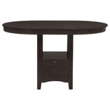 Danford - 5 Piece Counter Height Dining Set With Upholstered Stools - Espresso