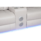 Benz - Power Reclining Loveseat With LED Lighting And Built In USB