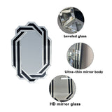 Diamond Wall Mirror - Silver