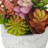Artificial Succulent, Table Decor (Set of 2) - Green / Gray - Plastic