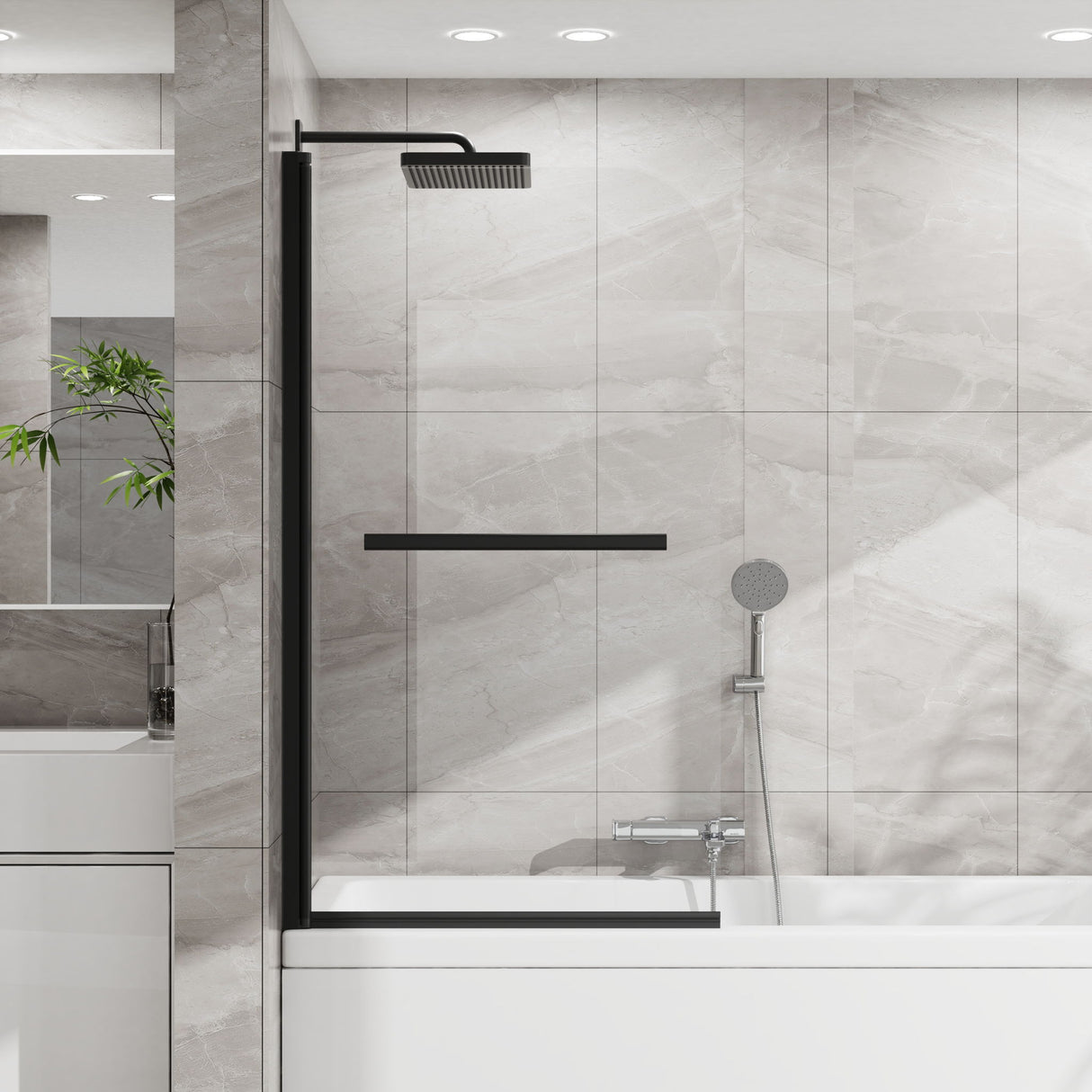 Goodyo - Frameless Bathtub Shower Door - Transparent