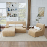 Oversized Sectional Sofa, Living Room Seating With Modular Design